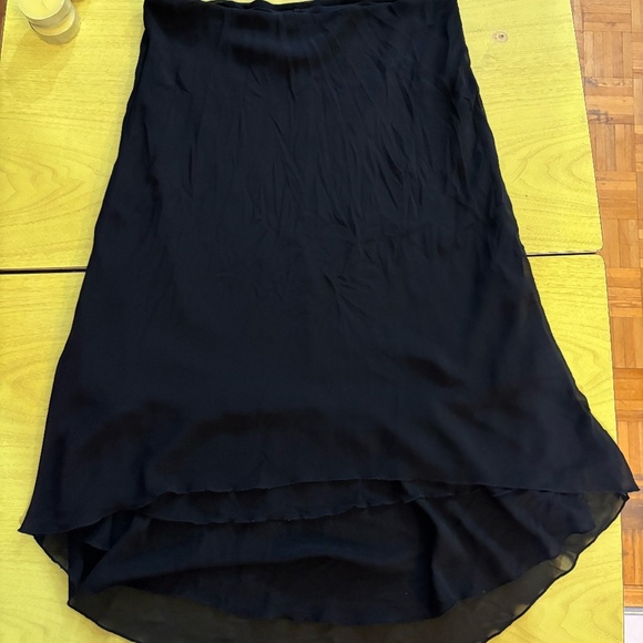 Vintage flow skirt mesh black 90s - Picture 2 of 7